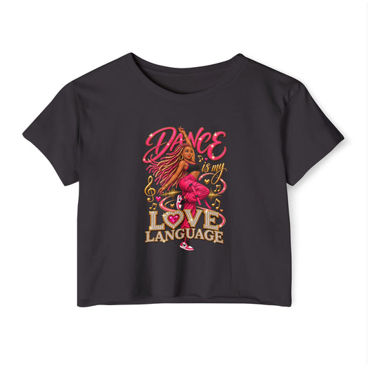 Dance Love Language Women's Festival Crop Top