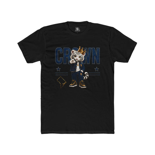 Crown Denim District Tee | White Tiger DC Streetwear Graphic T-Shirt