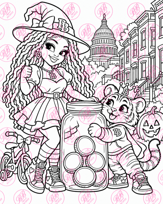 Bonnie & Crown’s DC Halloween Money Hunt | Printable Coloring & Activity Book