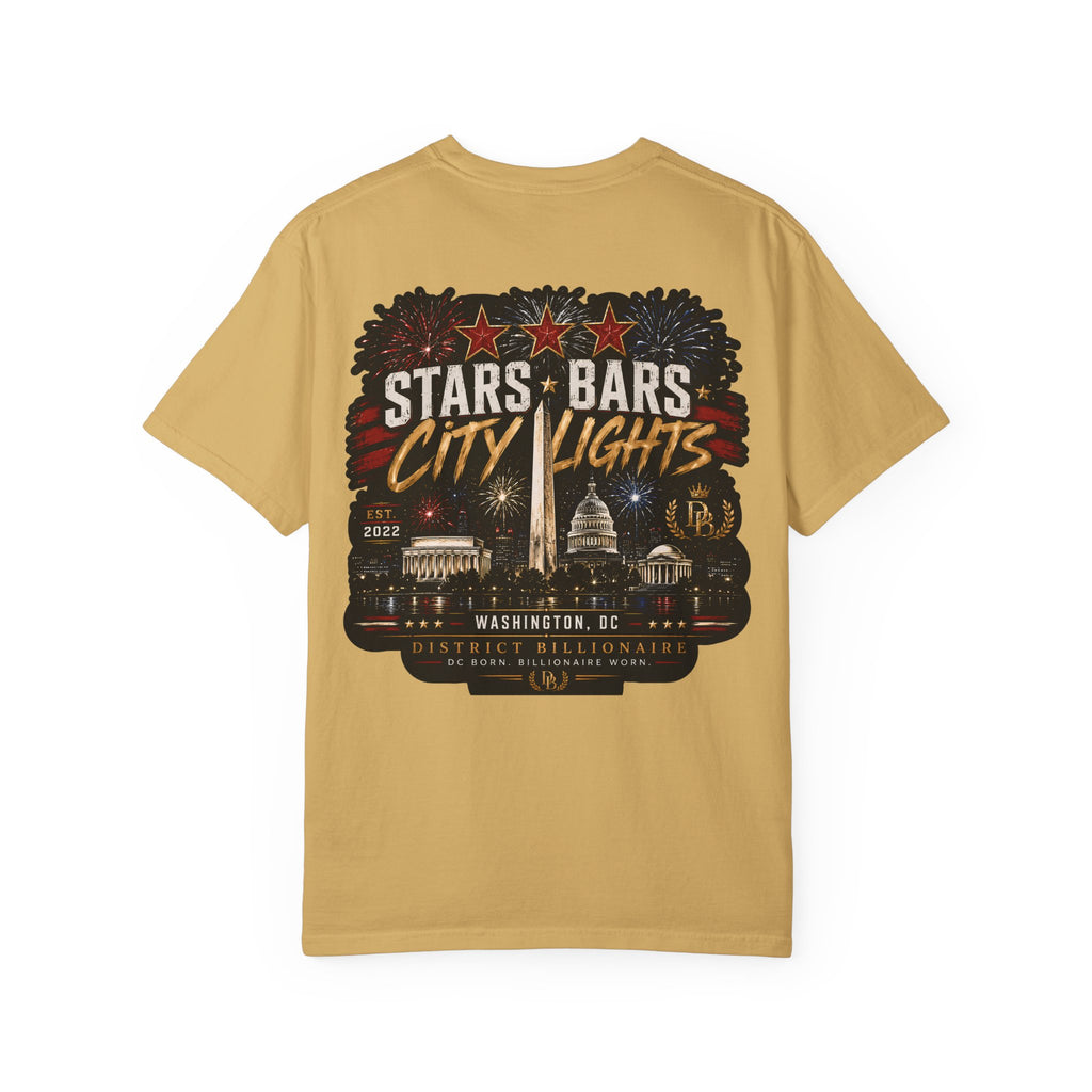 Stars & Bars City Lights T-Shirt — Washington DC Retro Graphic Tee