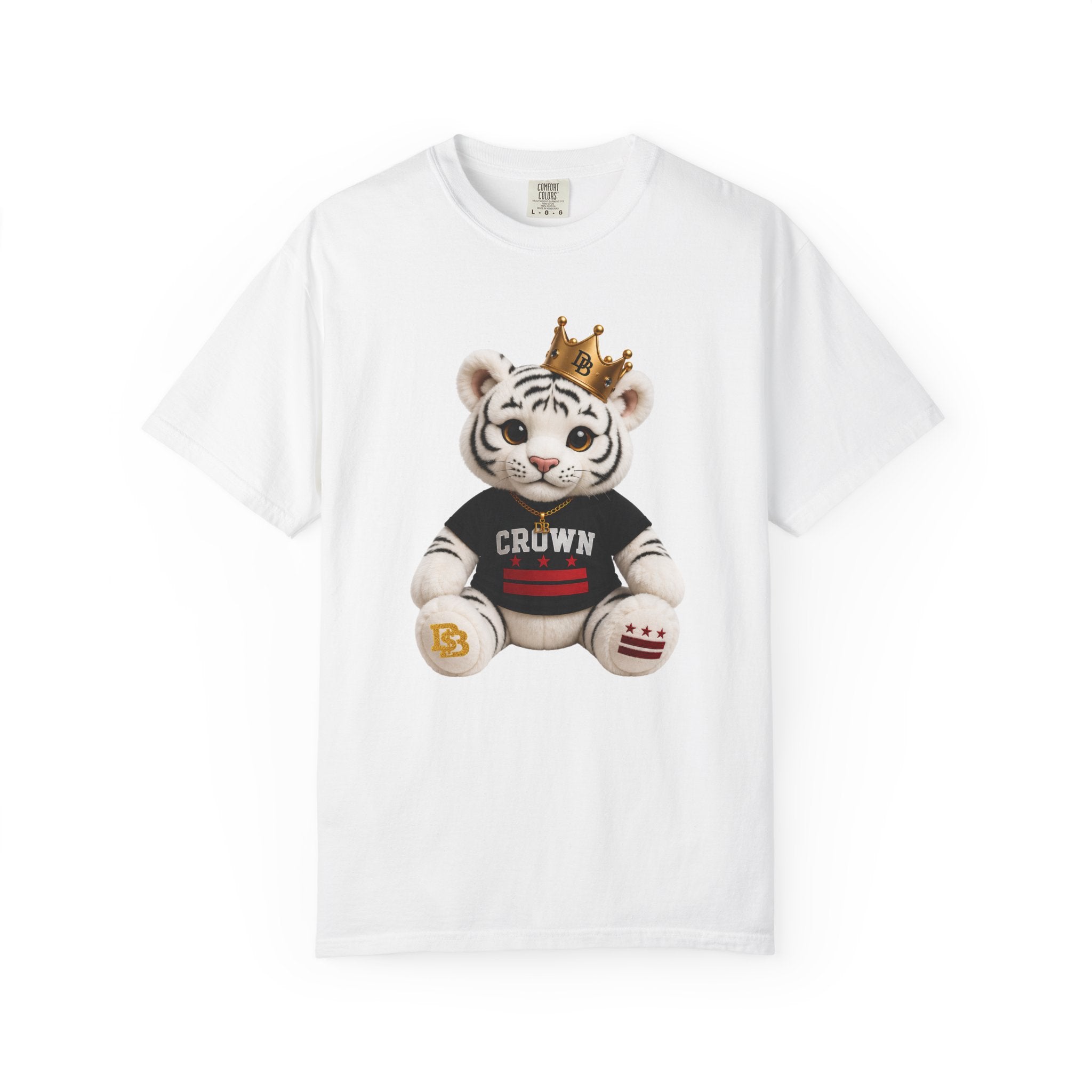 CROWN Plush Tee — Graphic T-Shirt with Crowned Teddy Design