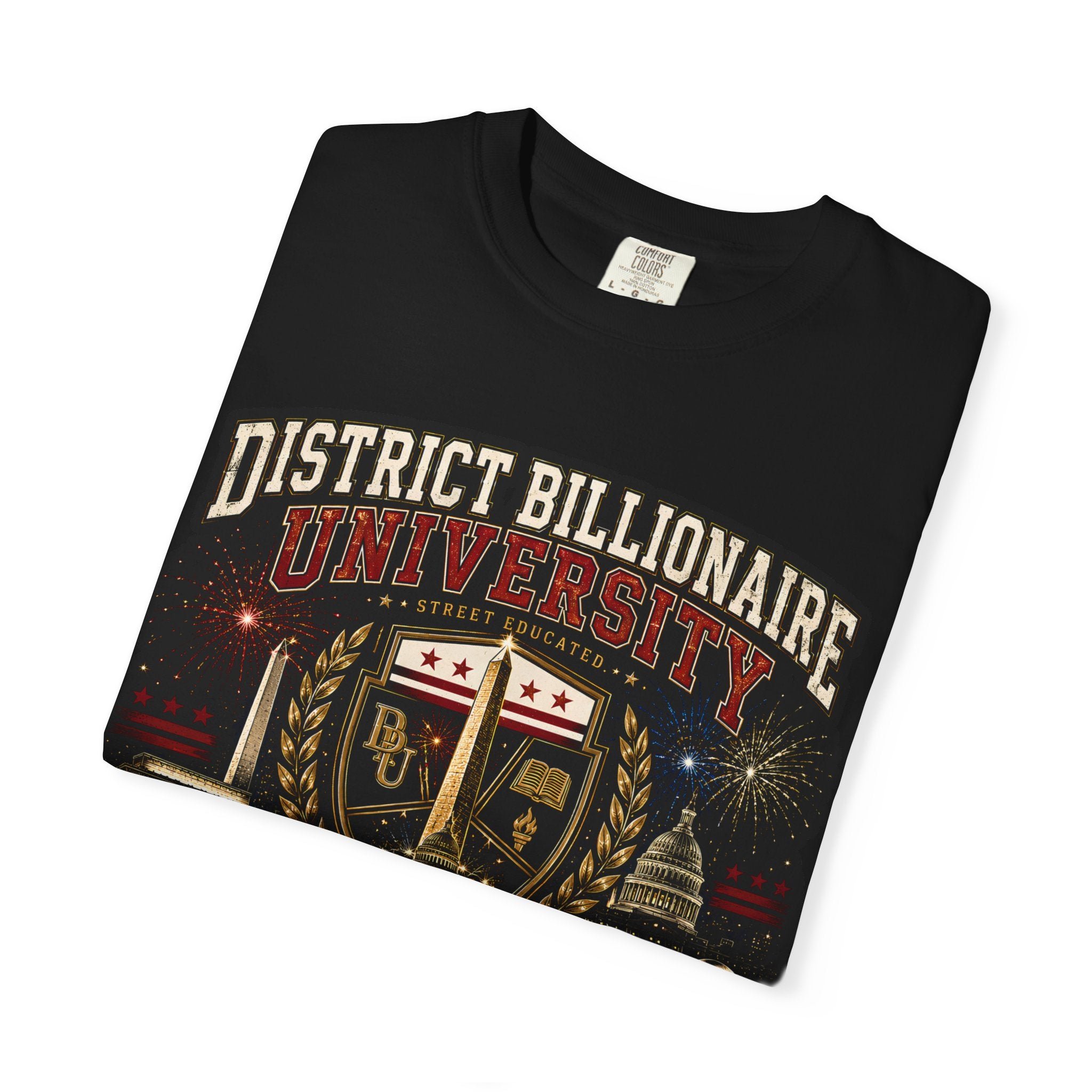 District Billionaire University Graphic T-Shirt — Vintage Collegiate Summer Session Tee