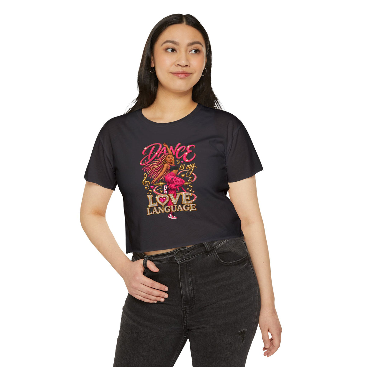 Dance Love Language Women's Festival Crop Top
