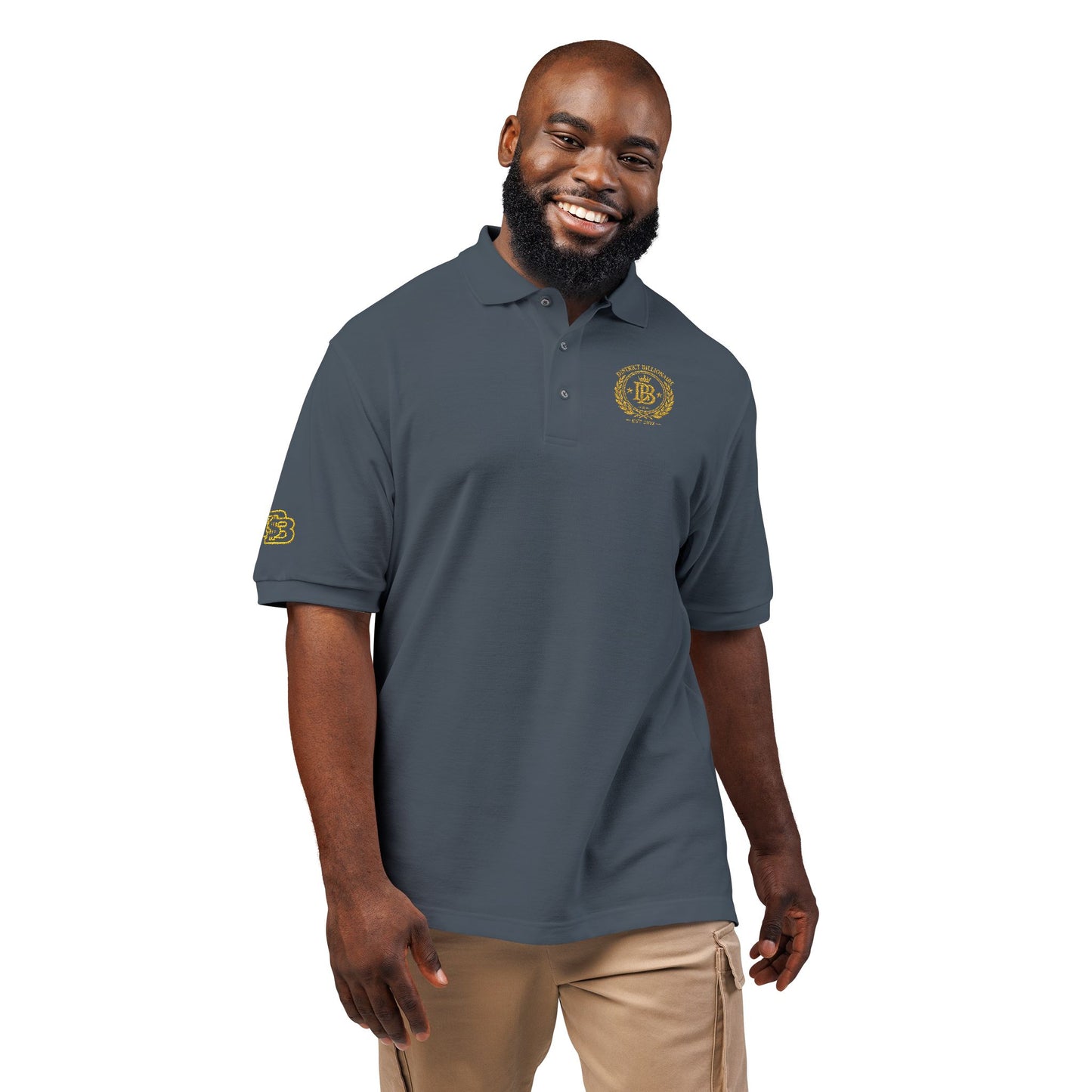 🖤 District Billionaire DCB Crest Polo