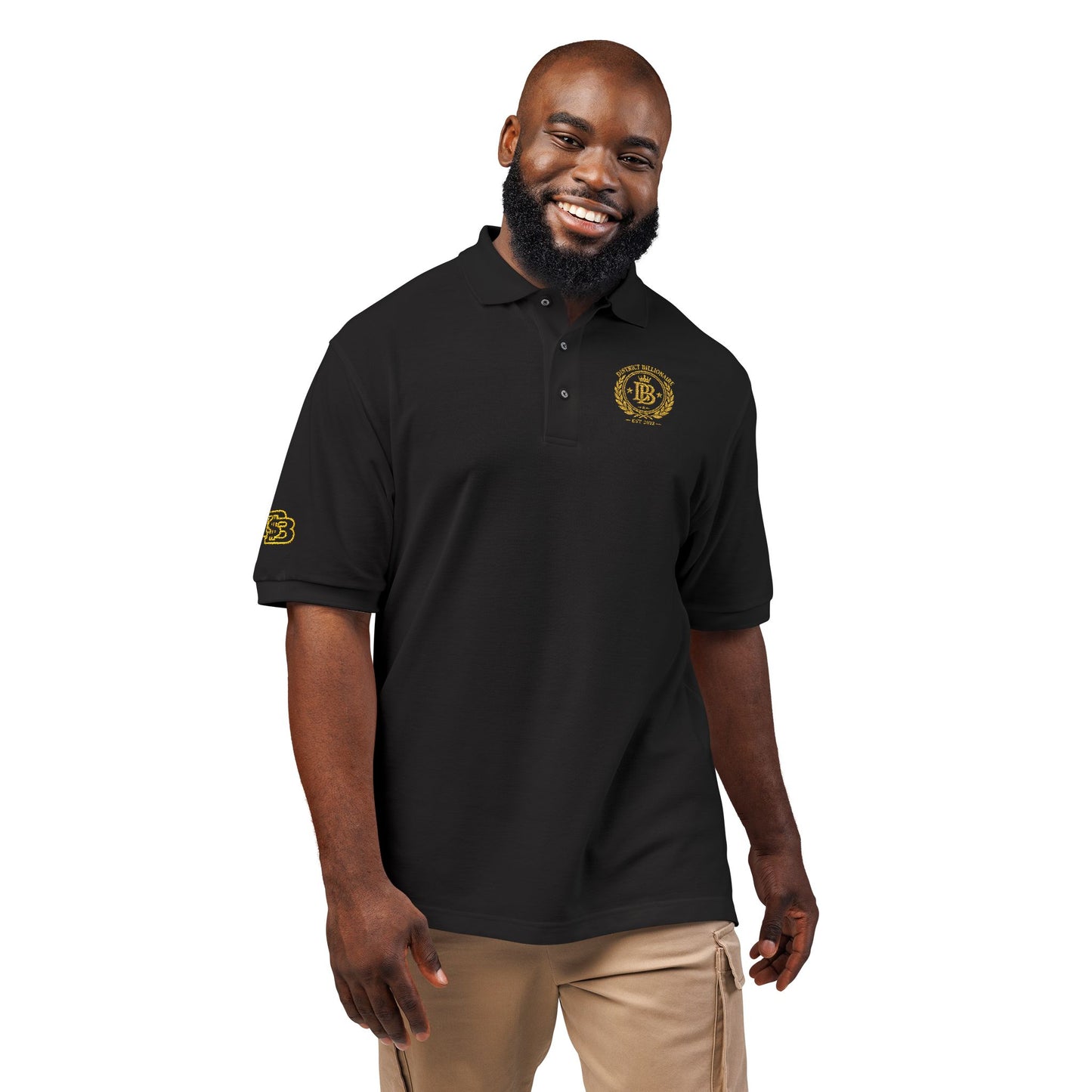 🖤 District Billionaire DCB Crest Polo