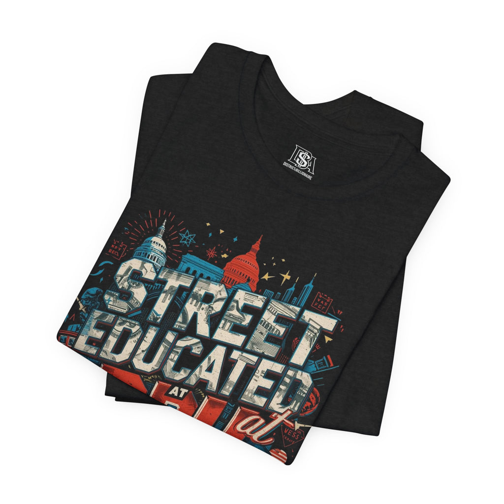 Street Educated DBU Graphic Tee — Urban Cityscape Dollar Design