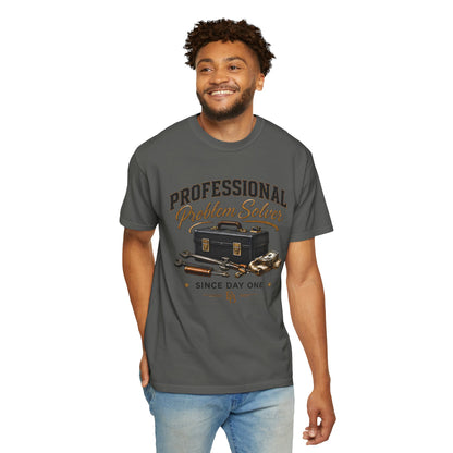 Professional Problem Solver T-Shirt — Vintage Toolbox Graphic, 'Since Day One'
