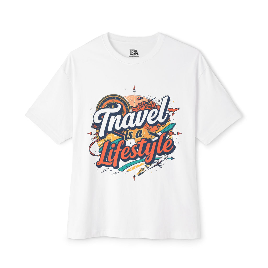 Travel Is a Lifestyle Tee — Retro Adventure Graphic T-Shirt