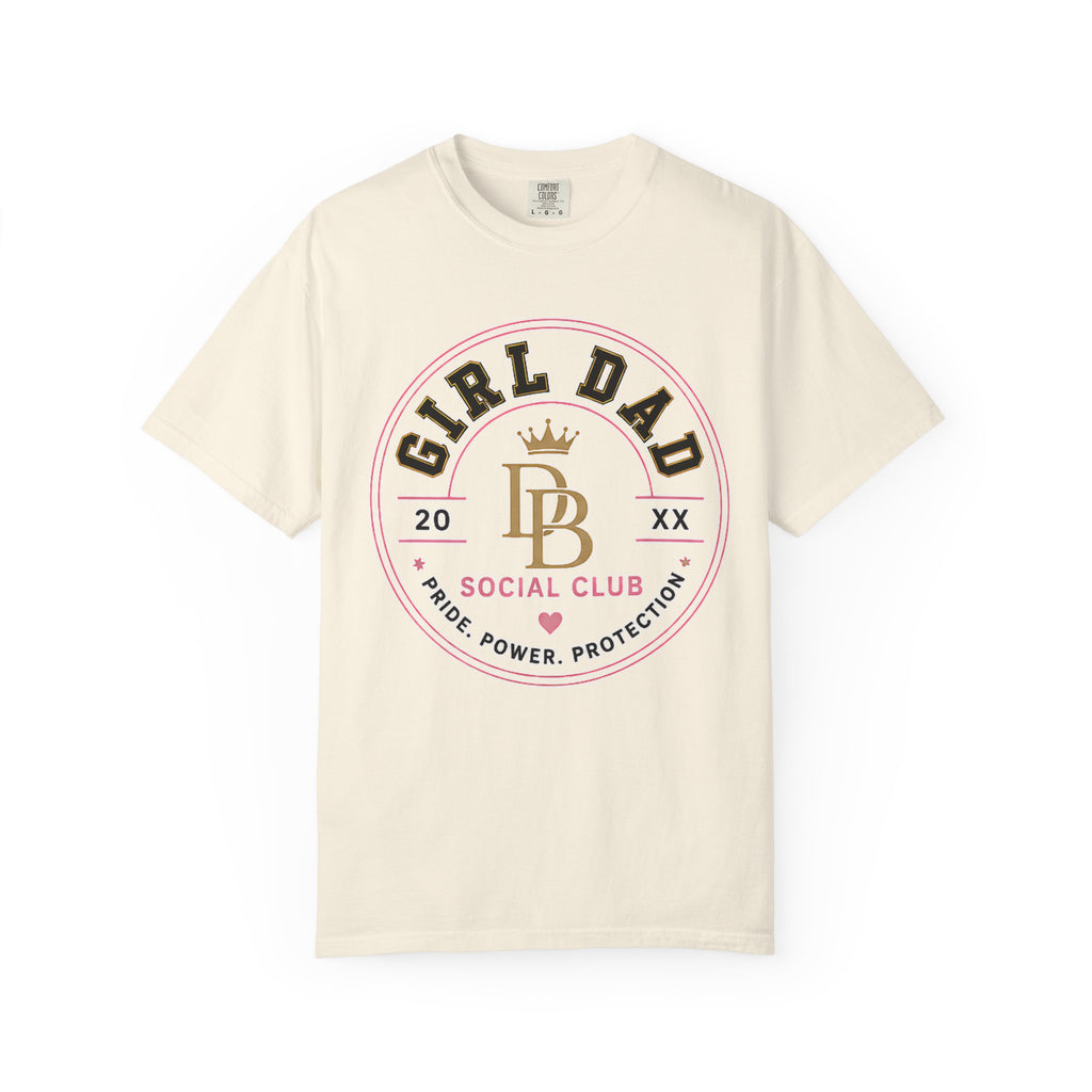 Girl Dad T-Shirt — 'Girl Dad Social Club' Vintage Crest Tee