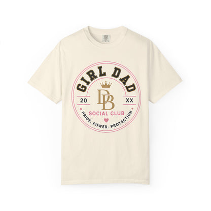 Girl Dad T-Shirt — 'Girl Dad Social Club' Vintage Crest Tee