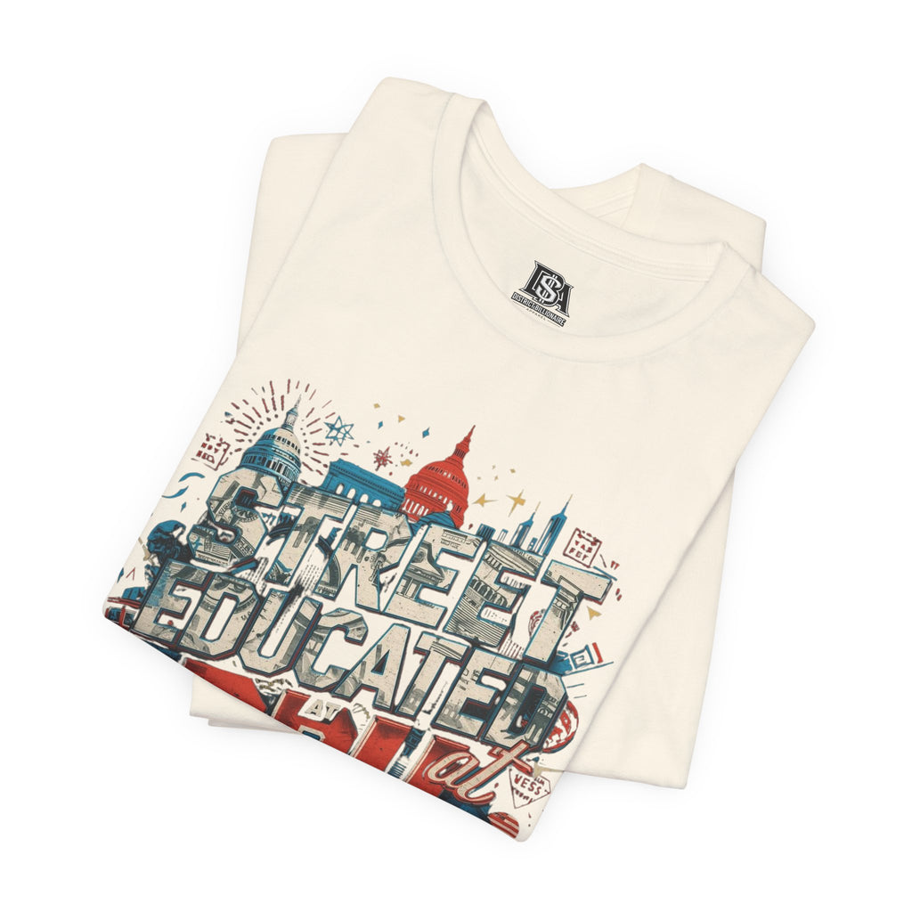 Street Educated DBU Graphic Tee — Urban Cityscape Dollar Design