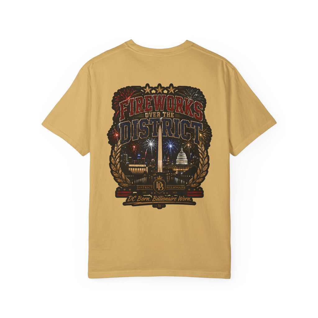 Fireworks Over The District T-Shirt — Washington DC Skyline Celebration Tee