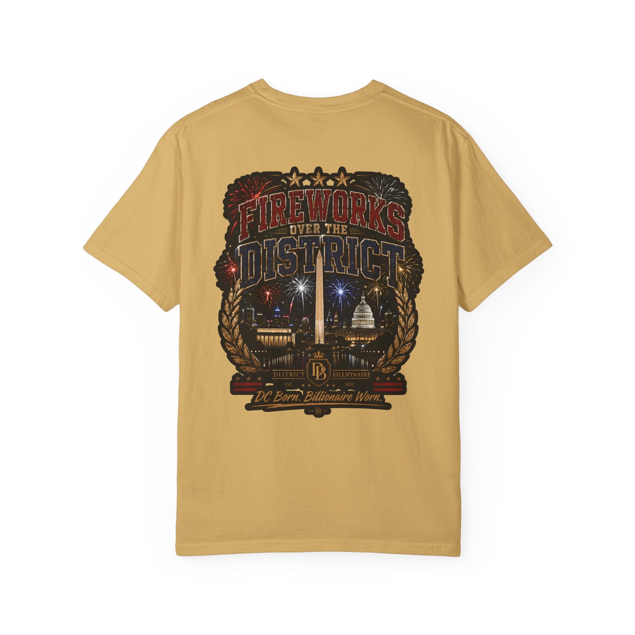 Fireworks Over The District T-Shirt — Washington DC Skyline Celebration Tee