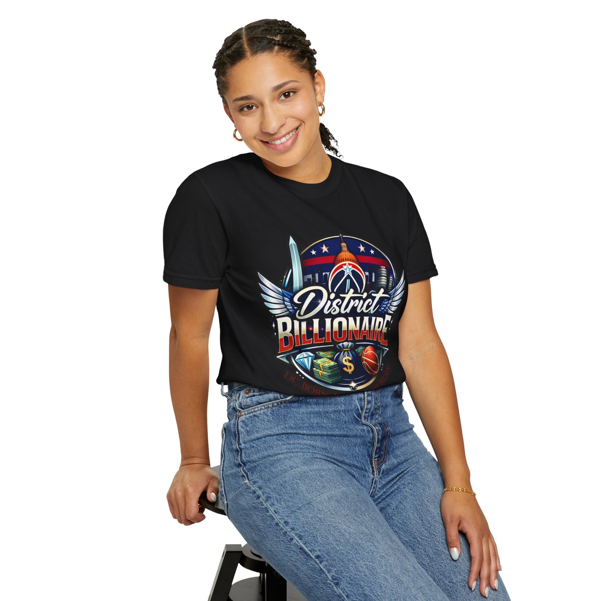 District Billionaire Graphic T-Shirt — Urban Sports & Basketball Logo Tee