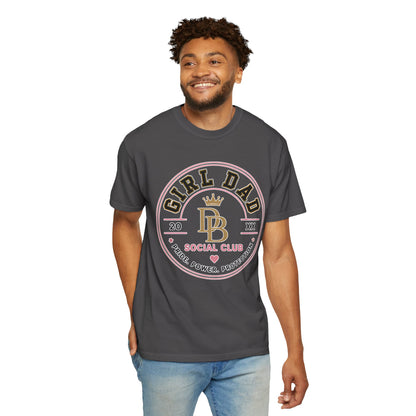 Girl Dad T-Shirt — 'Girl Dad Social Club' Vintage Crest Tee