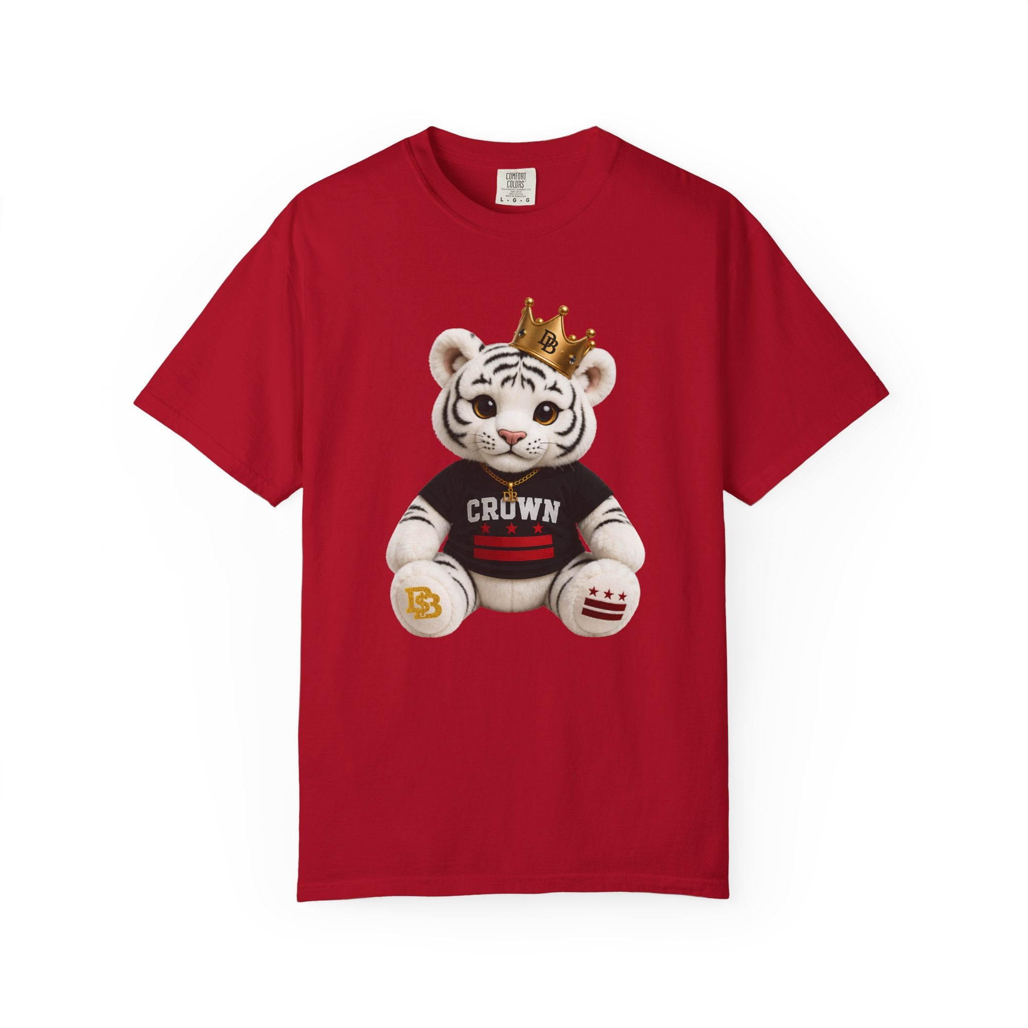 CROWN Plush Tee — Graphic T-Shirt with Crowned Teddy Design