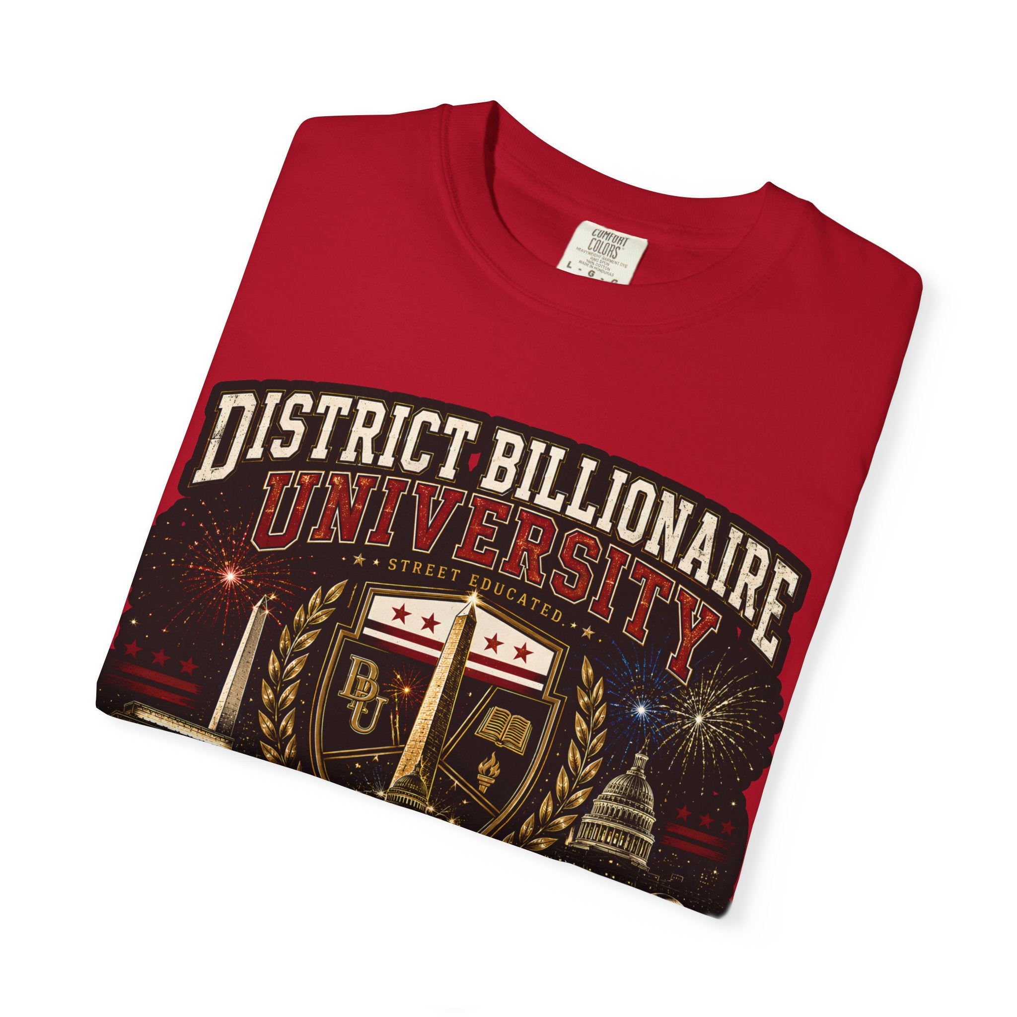 District Billionaire University Graphic T-Shirt — Vintage Collegiate Summer Session Tee