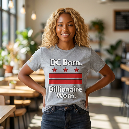 DC Born. Billionaire Worn. Jersey Short Sleeve Tee
