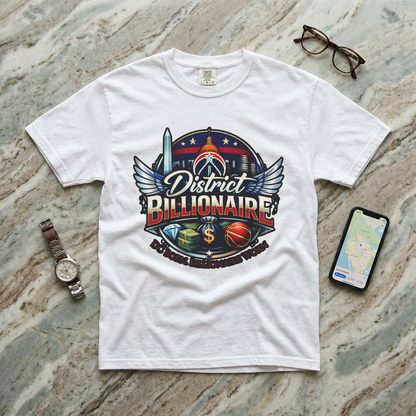 District Billionaire Graphic T-Shirt — Urban Sports & Basketball Logo Tee