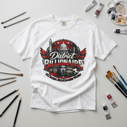 District Billionaire | DC Soccer Luxury Streetwear Shirt | Washington Sports Fan Graphic T-Shirt | Bold Statement Tee