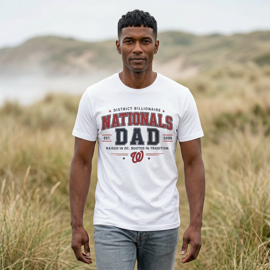 Nationals Dad T-Shirt — District Billionaire Baseball Tee