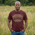 Commanders Dad T-Shirt — Built Different Football Dad Tee