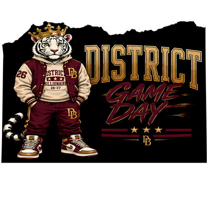 District Game Day Crown Tee | DC Streetwear Front & Back Graphic T-Shirt