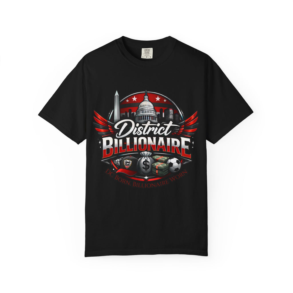 District Billionaire | DC Soccer Luxury Streetwear Shirt | Washington Sports Fan Graphic T-Shirt | Bold Statement Tee