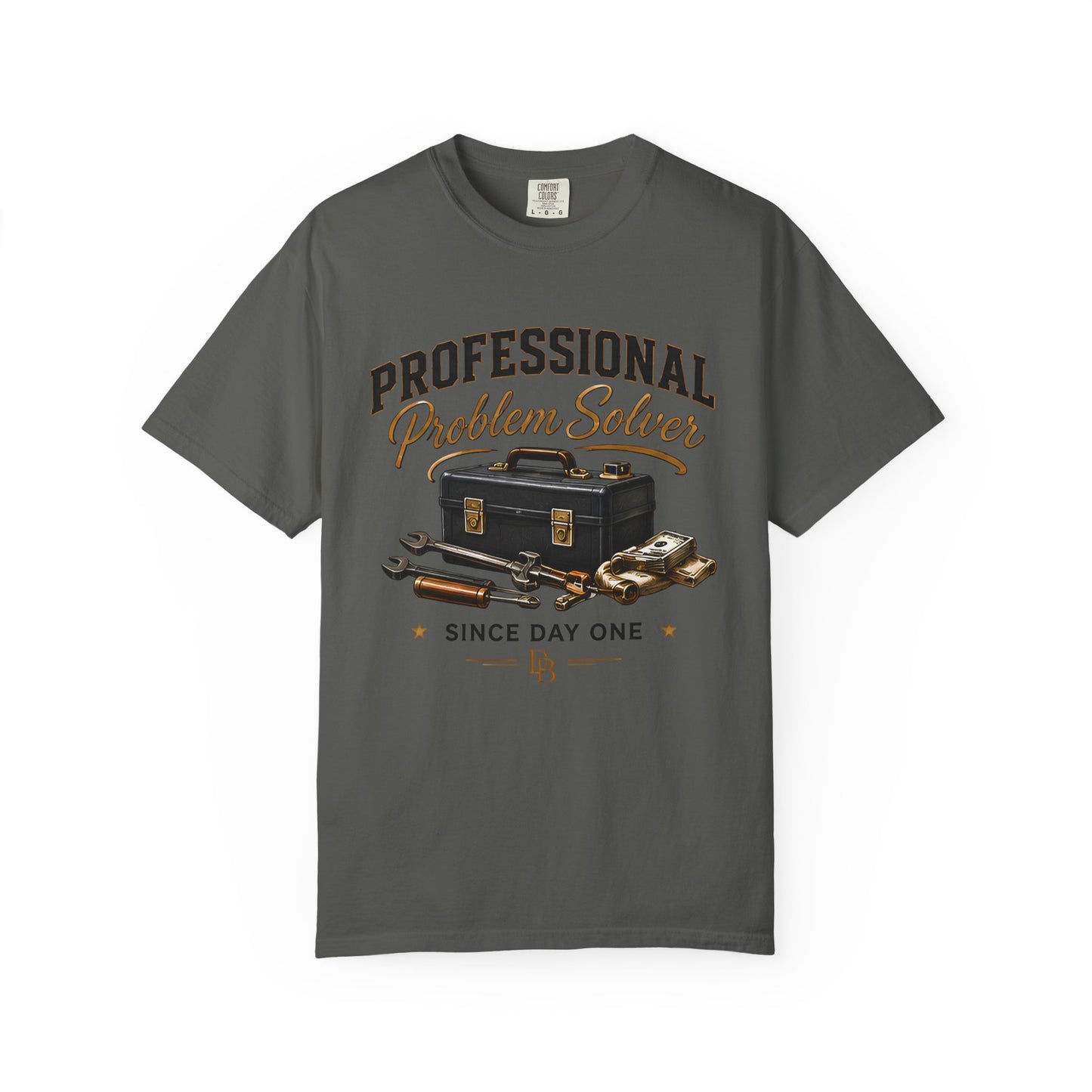 Professional Problem Solver T-Shirt — Vintage Toolbox Graphic, 'Since Day One'