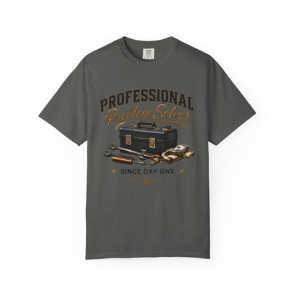 Professional Problem Solver T-Shirt — Vintage Toolbox Graphic, 'Since Day One'