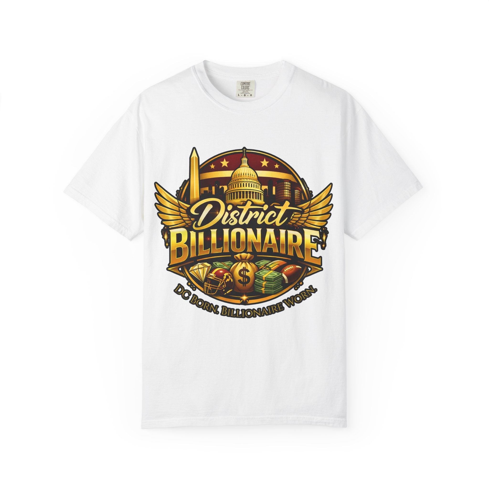 District Billionaire  | DC Football Luxury Streetwear Shirt | Washington Sports Fan Graphic T-Shirt | Bold Statement Tee