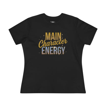 Main Character Energy Tee — Women’s Graphic Cotton T‑Shirt