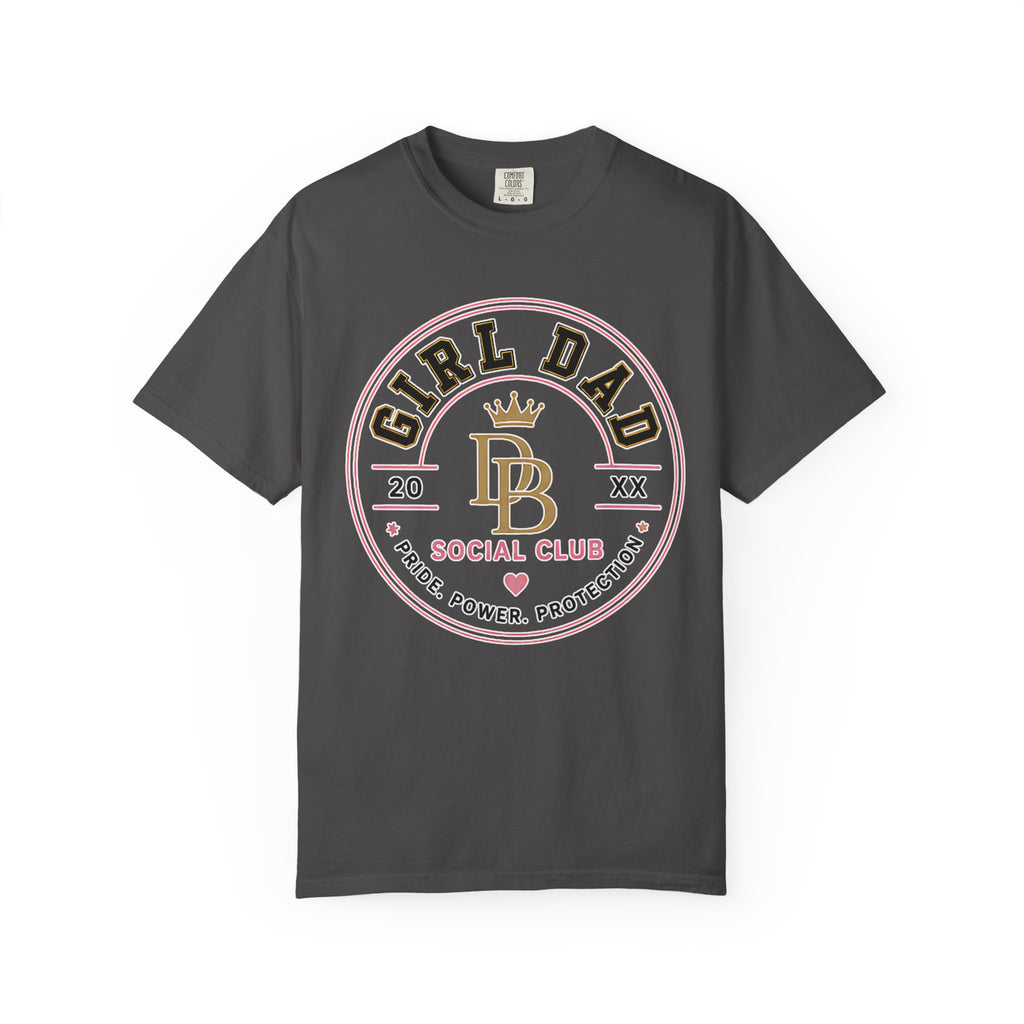 Girl Dad T-Shirt — 'Girl Dad Social Club' Vintage Crest Tee