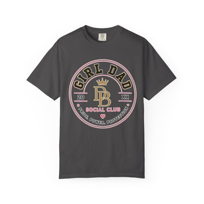 Girl Dad T-Shirt — 'Girl Dad Social Club' Vintage Crest Tee