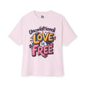Unisex Tee — "Unconditional Love is Free" Retro Graphic