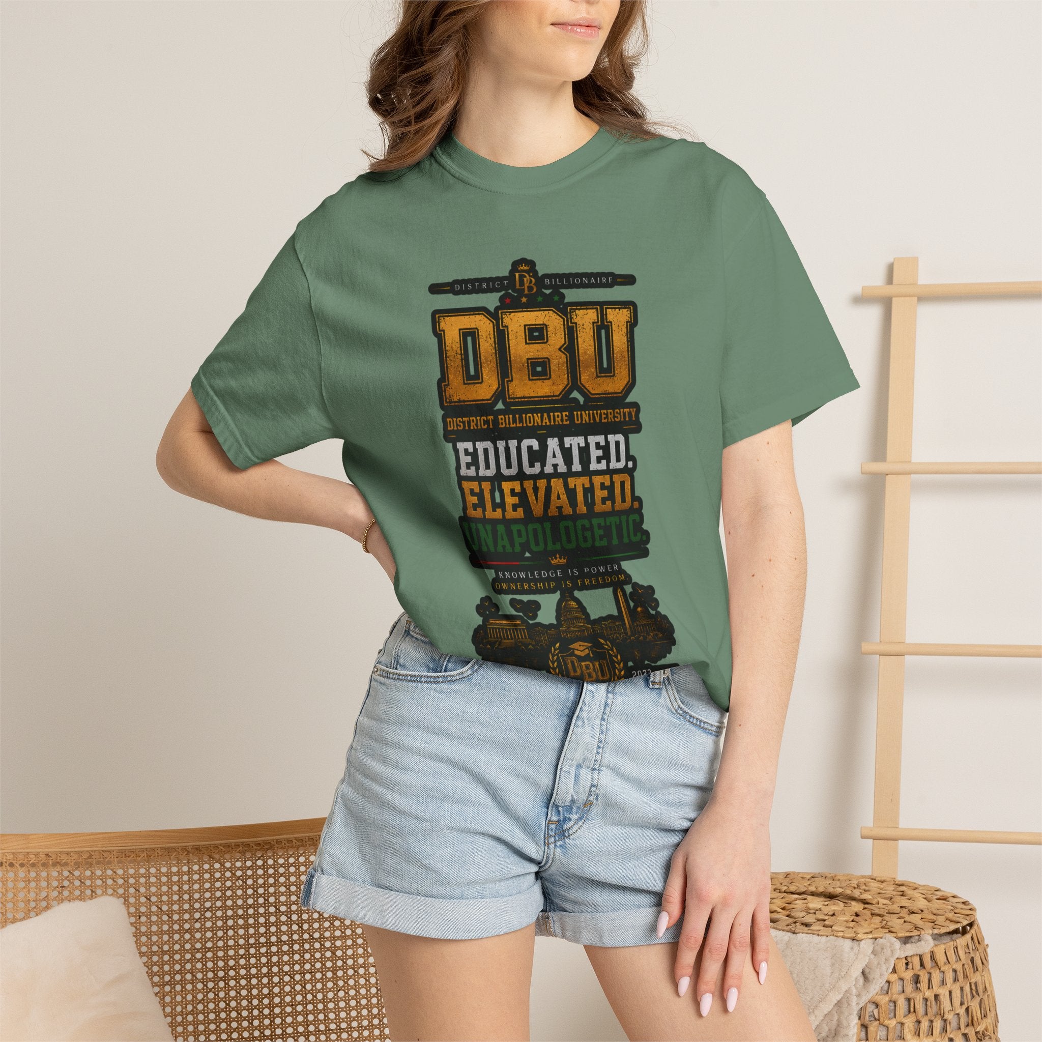 DBU 'Educated Elevated Unapologetic' Graphic T-Shirt