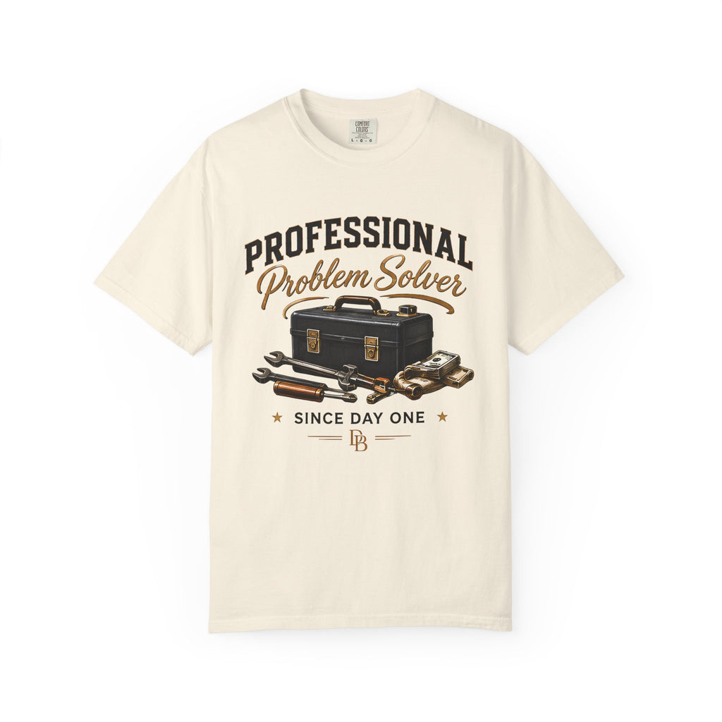 Professional Problem Solver T-Shirt — Vintage Toolbox Graphic, 'Since Day One'