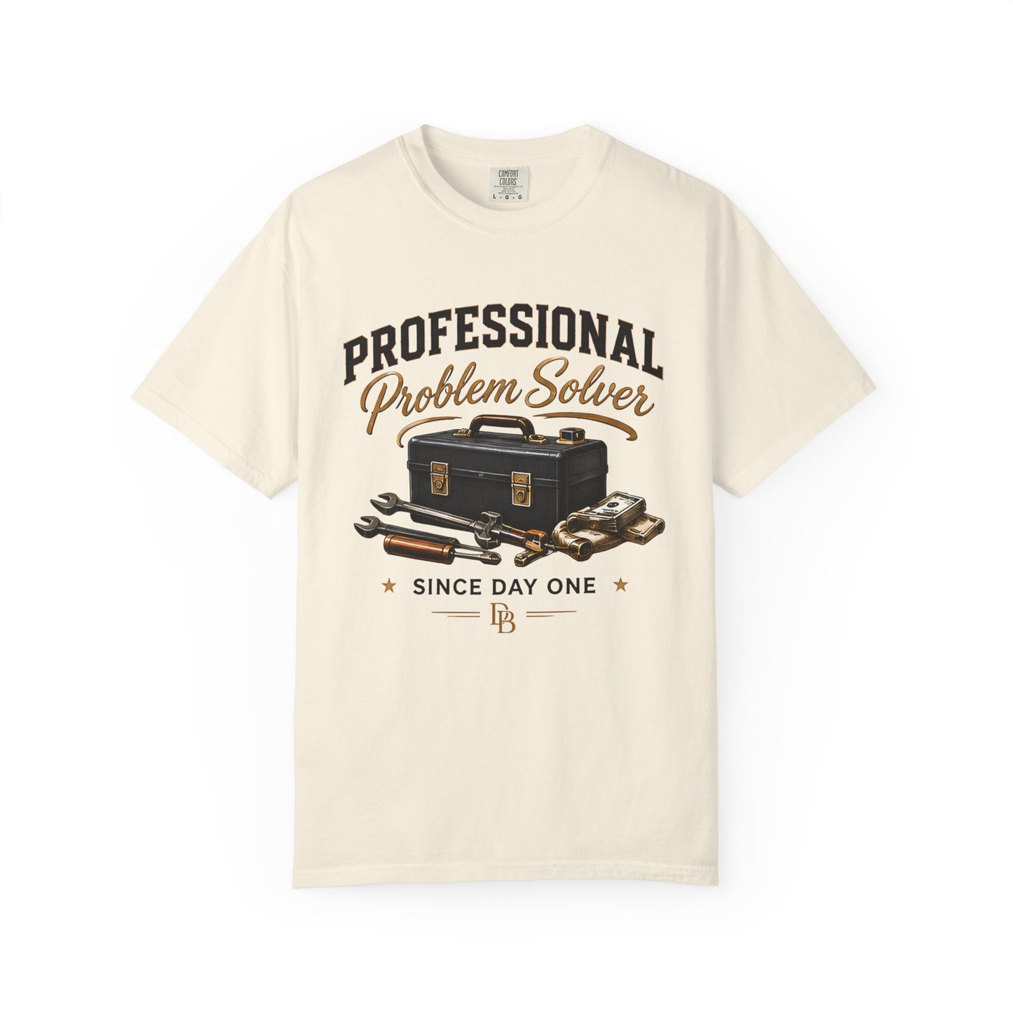 Professional Problem Solver T-Shirt — Vintage Toolbox Graphic, 'Since Day One'