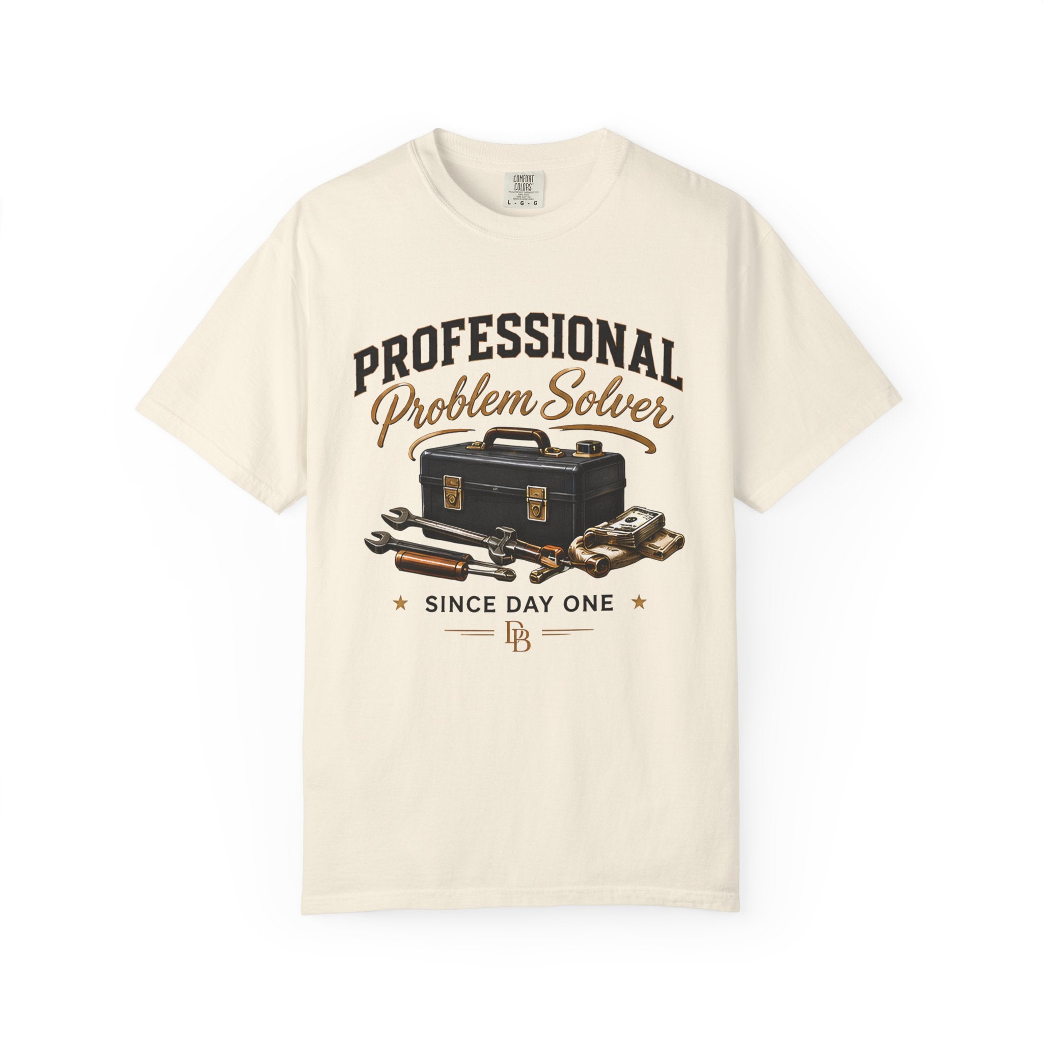 Professional Problem Solver T-Shirt — Vintage Toolbox Graphic, 'Since Day One'