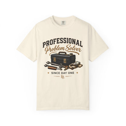 Professional Problem Solver T-Shirt — Vintage Toolbox Graphic, 'Since Day One'