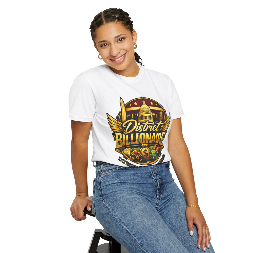 District Billionaire  | DC Football Luxury Streetwear Shirt | Washington Sports Fan Graphic T-Shirt | Bold Statement Tee