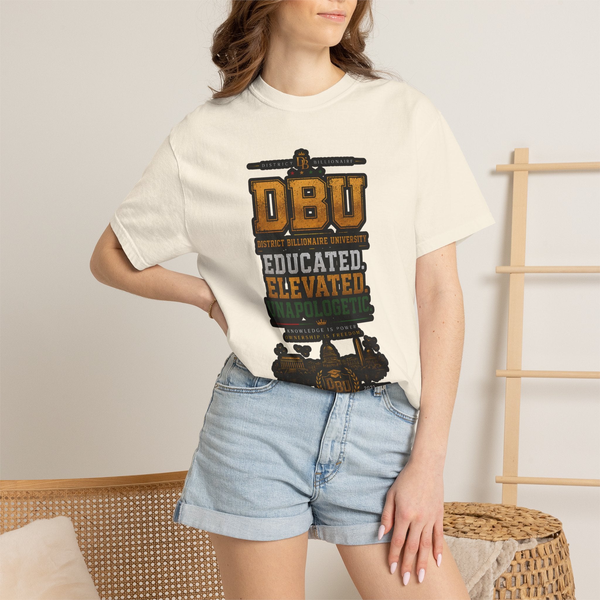 DBU 'Educated Elevated Unapologetic' Graphic T-Shirt