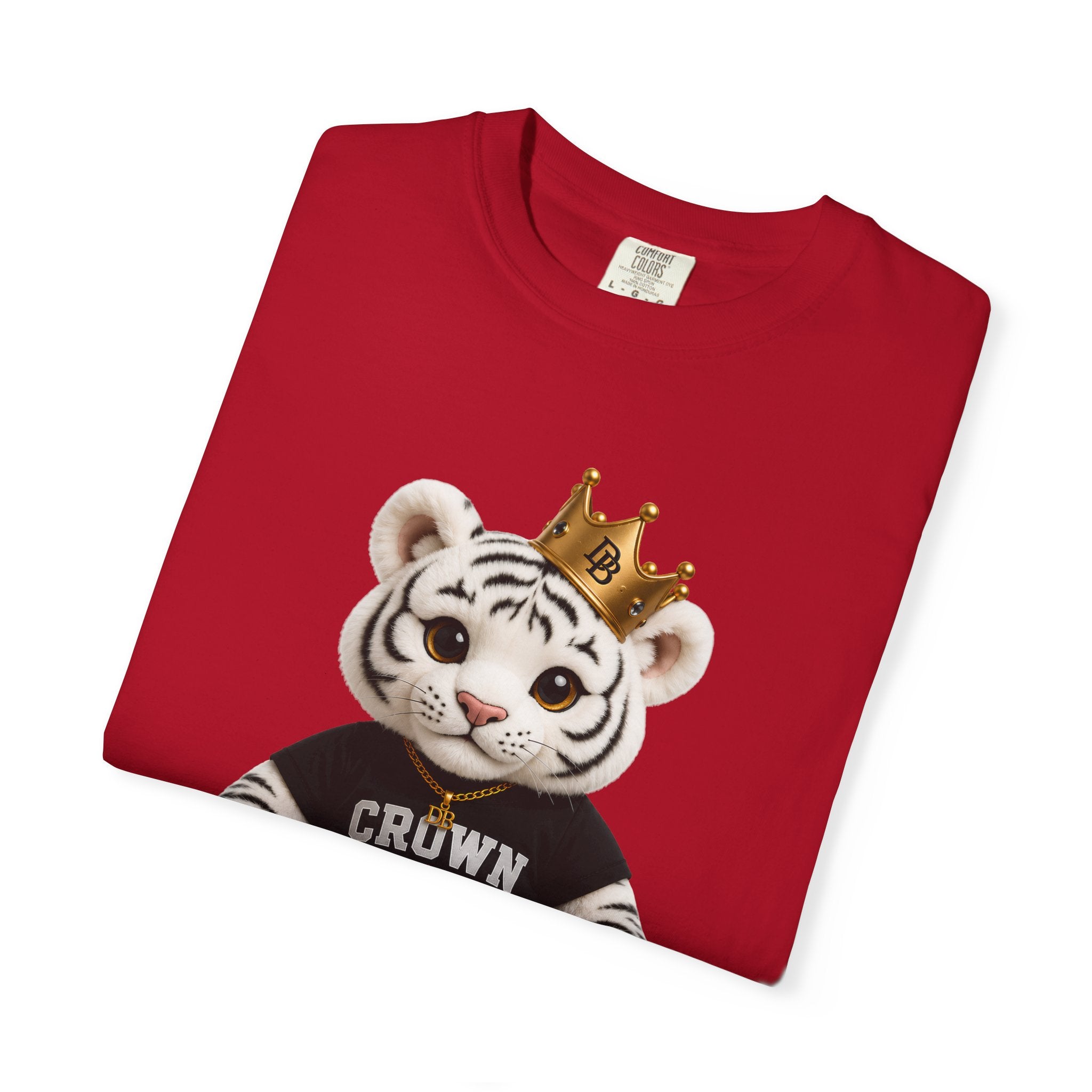 CROWN Plush Tee — Graphic T-Shirt with Crowned Teddy Design
