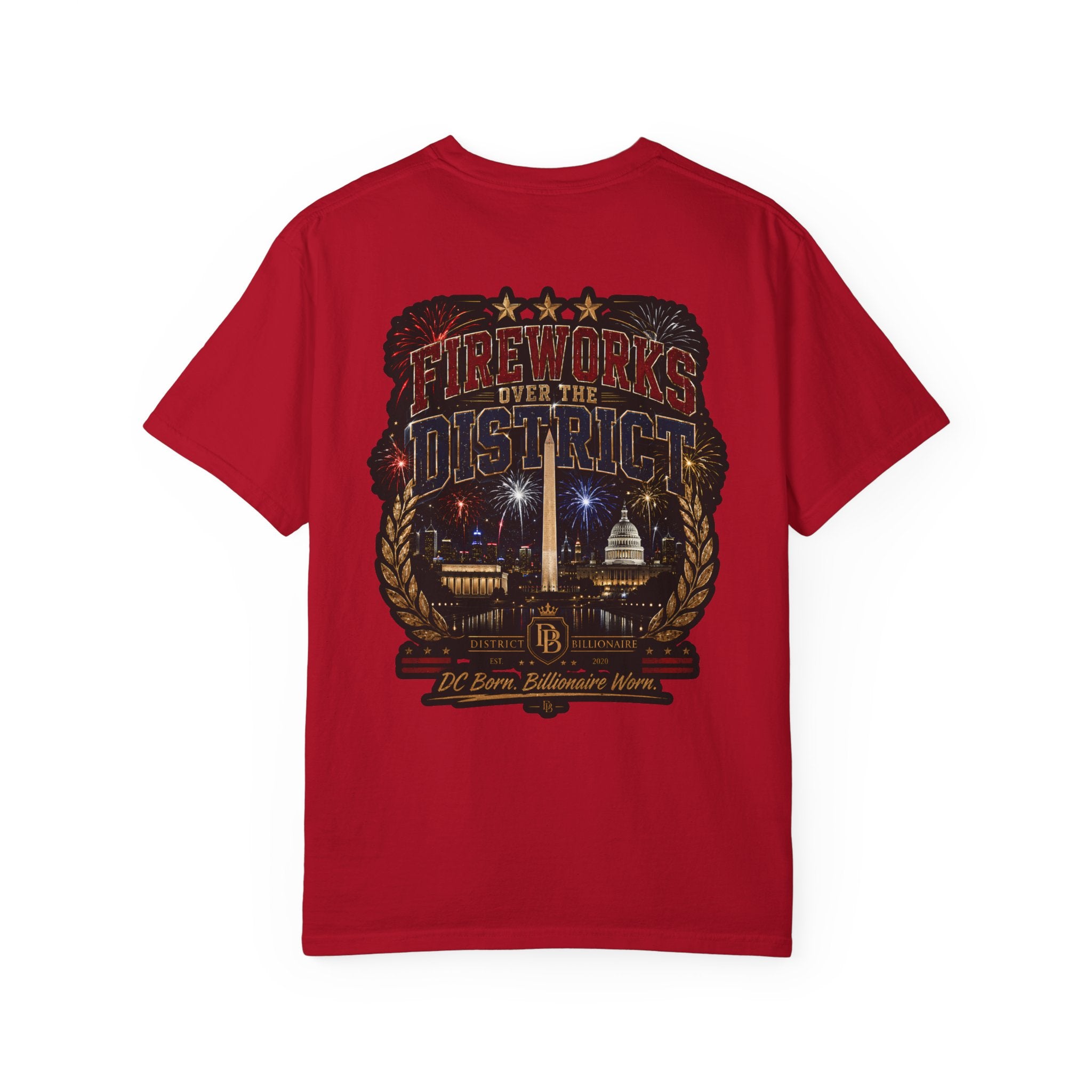 Fireworks Over The District T-Shirt — Washington DC Skyline Celebration Tee