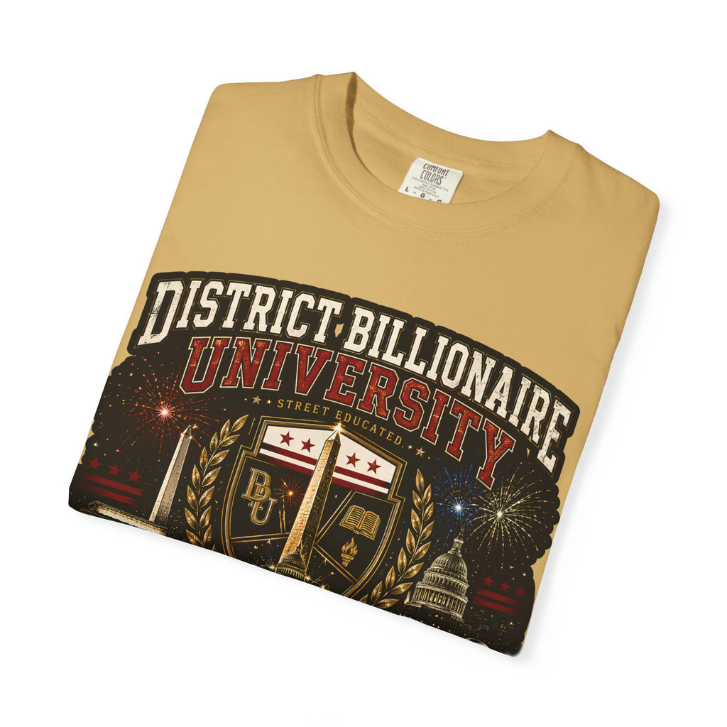 District Billionaire University Graphic T-Shirt — Vintage Collegiate Summer Session Tee
