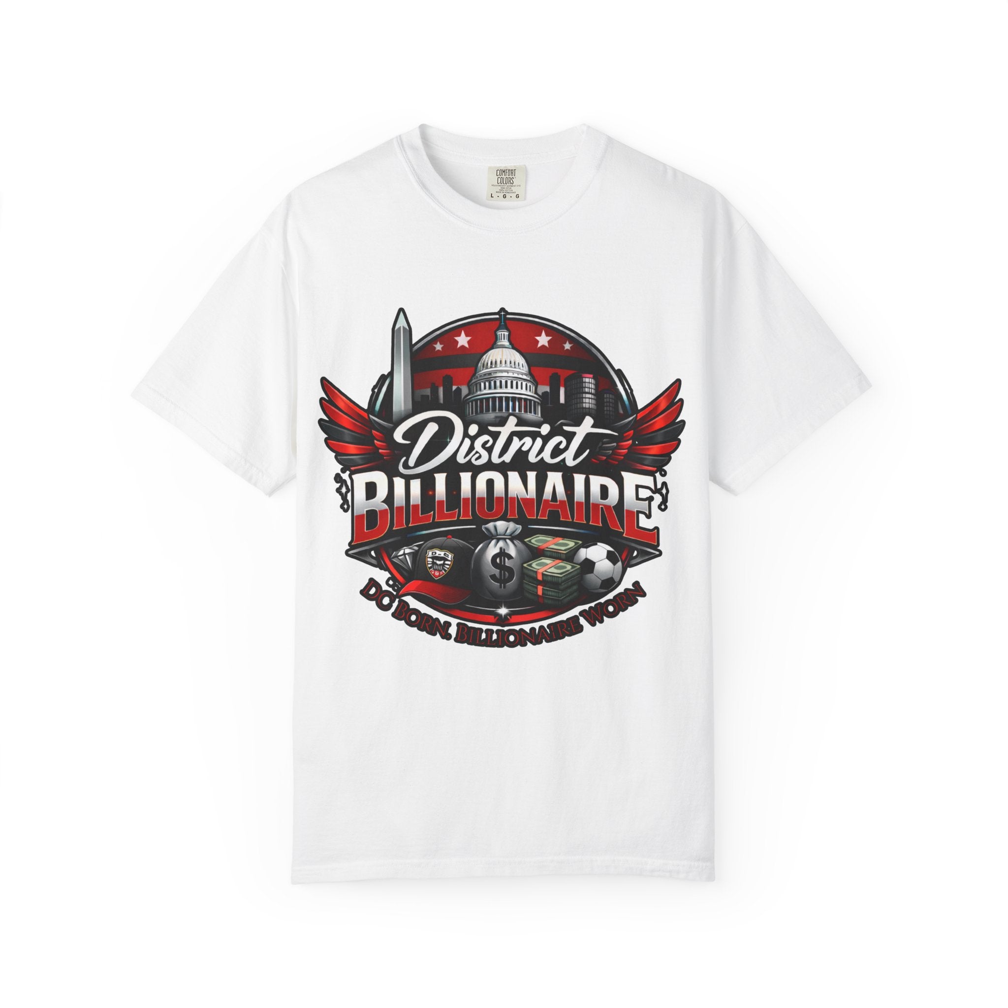 District Billionaire | DC Soccer Luxury Streetwear Shirt | Washington Sports Fan Graphic T-Shirt | Bold Statement Tee