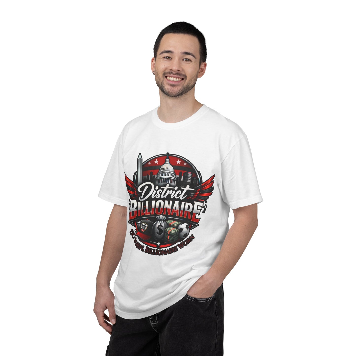 District Billionaire | DC Soccer Luxury Streetwear Shirt | Washington Sports Fan Graphic T-Shirt | Bold Statement Tee