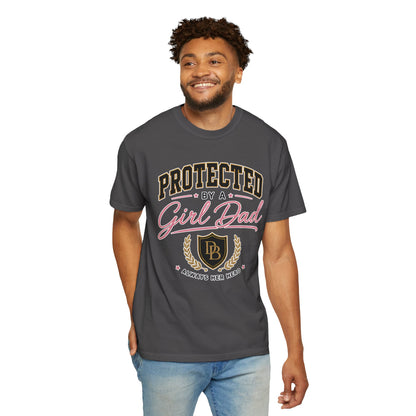 Protected by a Girl Dad T-Shirt — 'Always Her Hero' Father-Daughter Tee