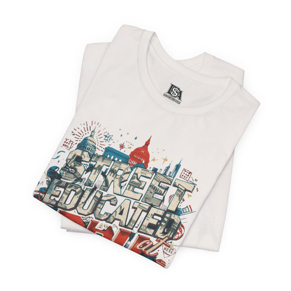 Street Educated DBU Graphic Tee — Urban Cityscape Dollar Design