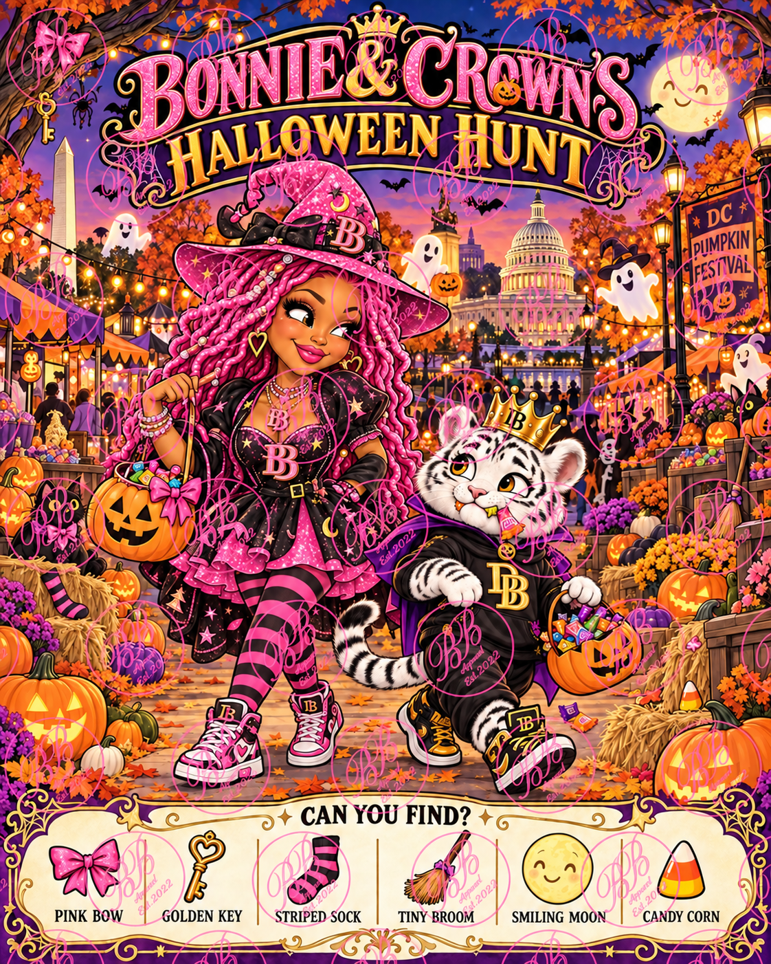 Bonnie & Crown’s DC Halloween Money Hunt | Printable Coloring & Activity Book
